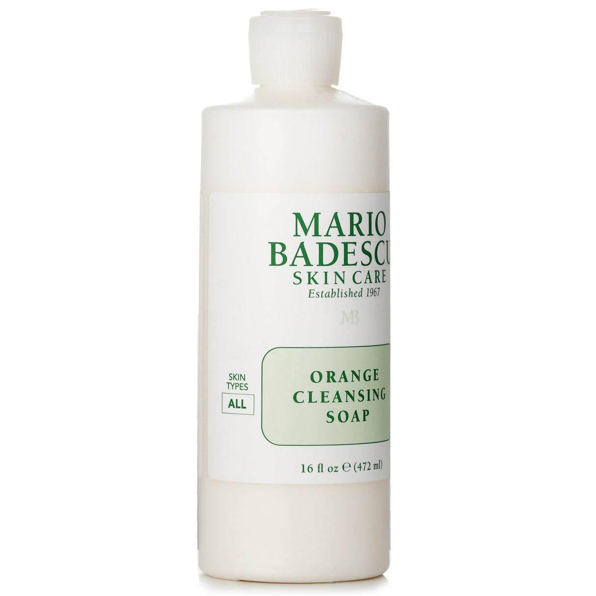 Mario Badescu Orange Cleansing Soap: creamy, refreshing cleanser for all skin types; removes makeup, impurities, and revitalizes skin.