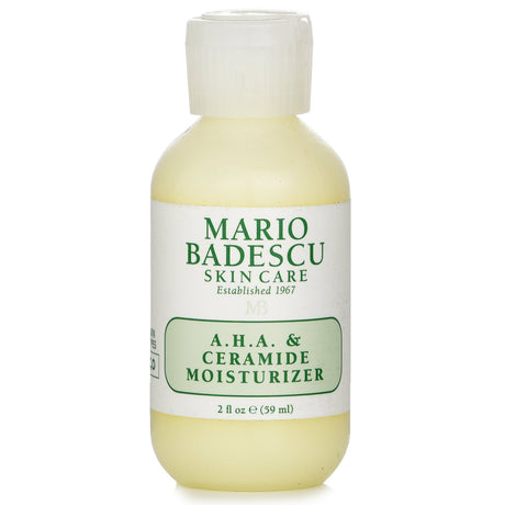 Mario Badescu A.H.A. & Ceramide Moisturizer for combination/oily skin, lightweight, brightens, and reduces wrinkles.