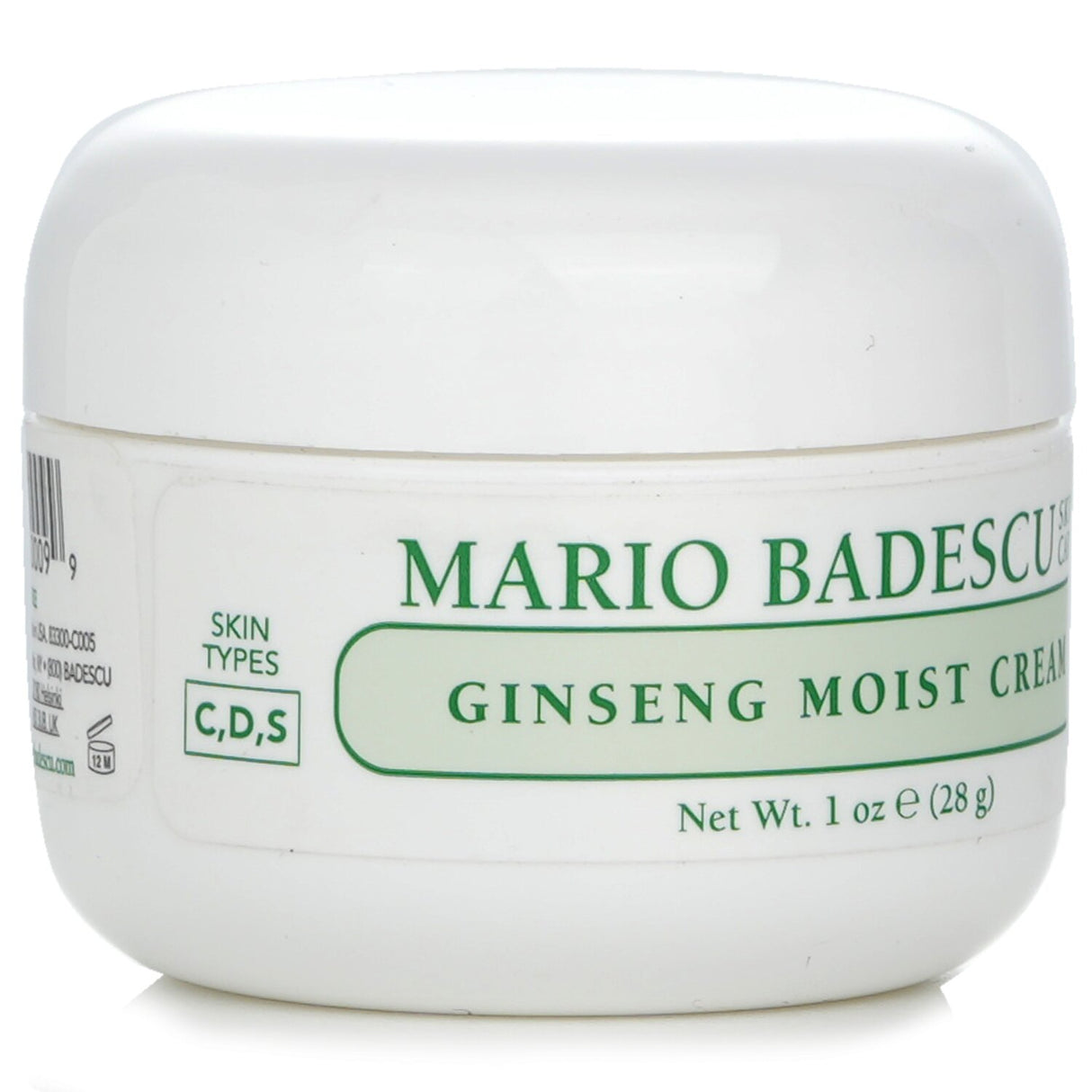 Hydrating Mario Badescu Ginseng Moist Cream with vitamin-rich extract for combination, dry, and sensitive skin types.
