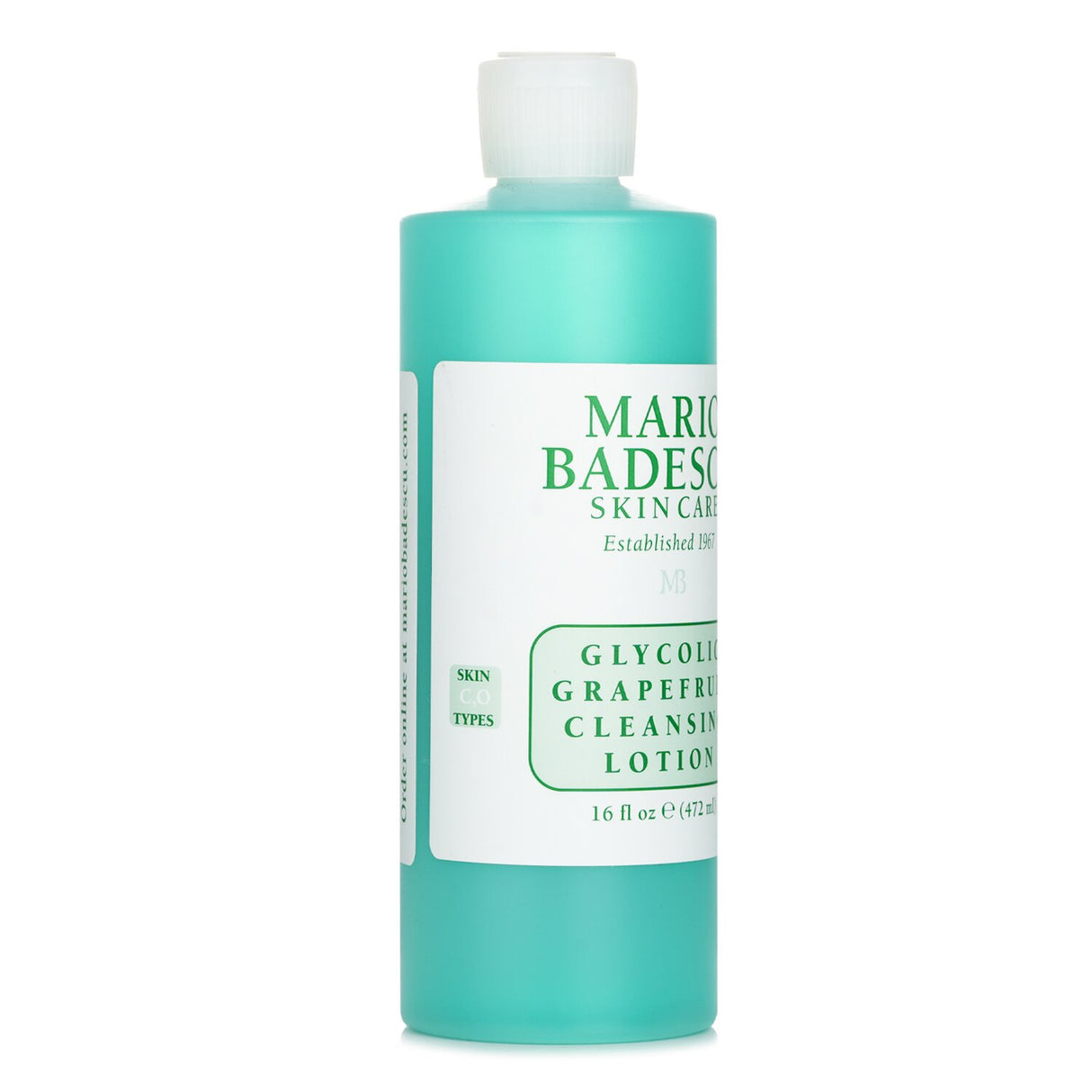 Mario Badescu Glycolic Grapefruit Cleansing Lotion with exfoliating citrus extracts and 4% glycolic acid for oily skin.