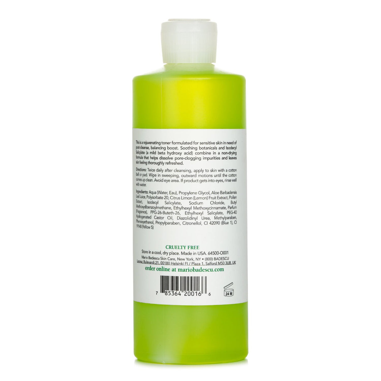 Gentle Mario Badescu Keratoplast Cleansing Lotion with Aloe Vera, designed for combination, dry, and sensitive skin types.