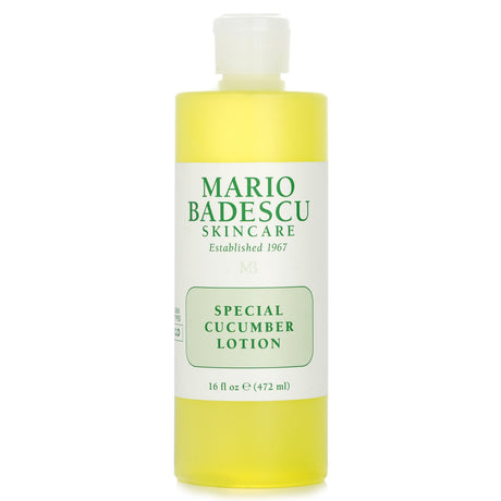 Mario Badescu Special Cucumber Lotion, a 472ml toner for combination/oily skin, soothes and clears acne without drying.