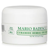Mario Badescu Ceramide Herbal Eye Cream in a 14ml jar, designed to hydrate and reduce fine lines around the eyes.