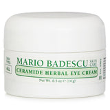 Mario Badescu Ceramide Herbal Eye Cream in 14ml, designed to hydrate and reduce signs of aging for all skin types.