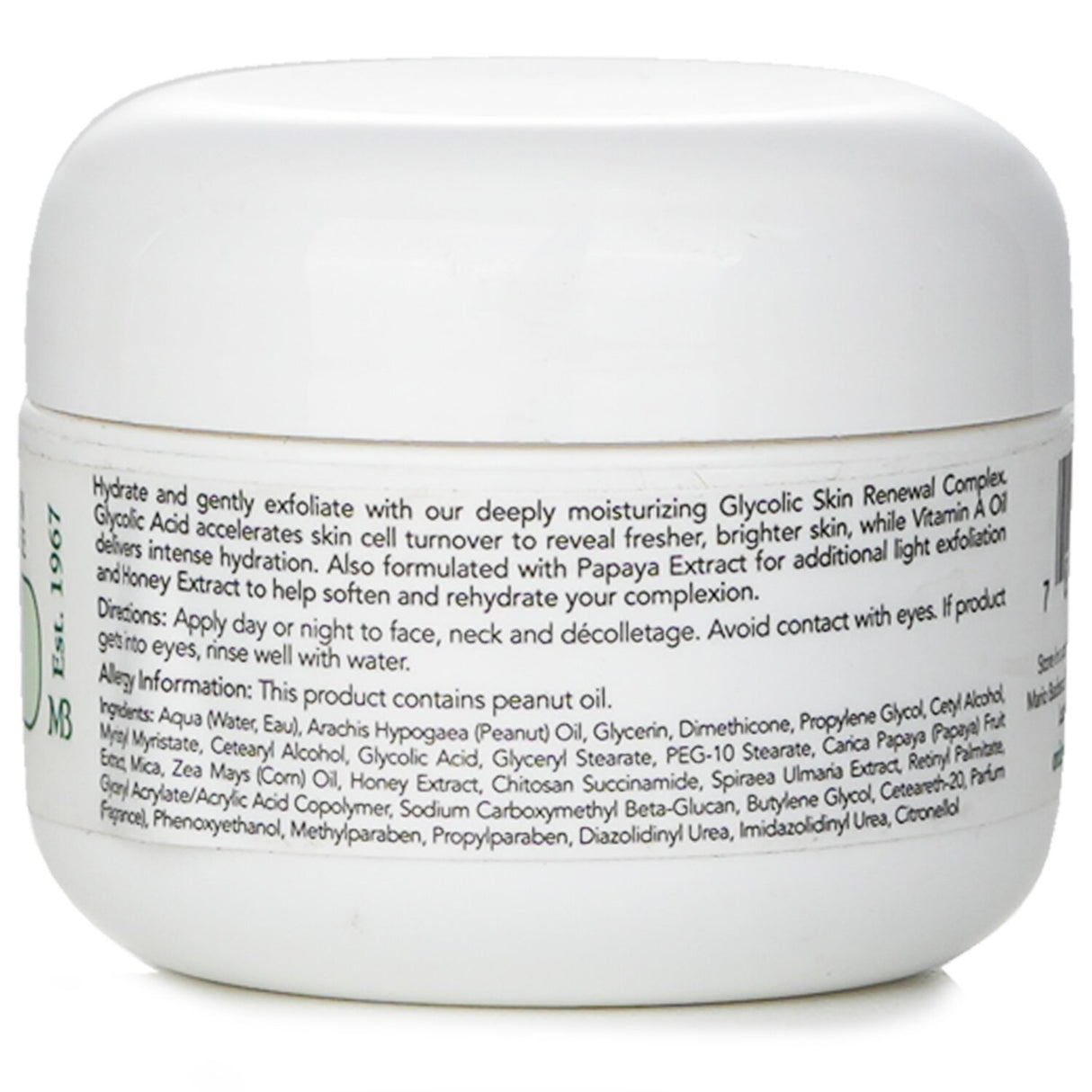 Glycolic Skin Renewal Complex by Mario Badescu for rejuvenating and hydrating combination/dry skin, enriched with Papaya and Vitamin A.