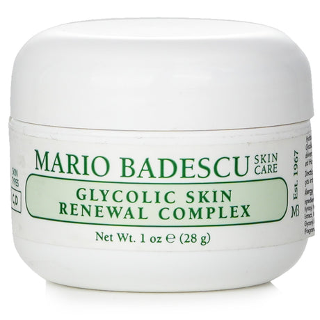 Mario Badescu Glycolic Skin Renewal Complex: rejuvenating cream for combination/dry skin with exfoliating papaya extract and intense moisture.