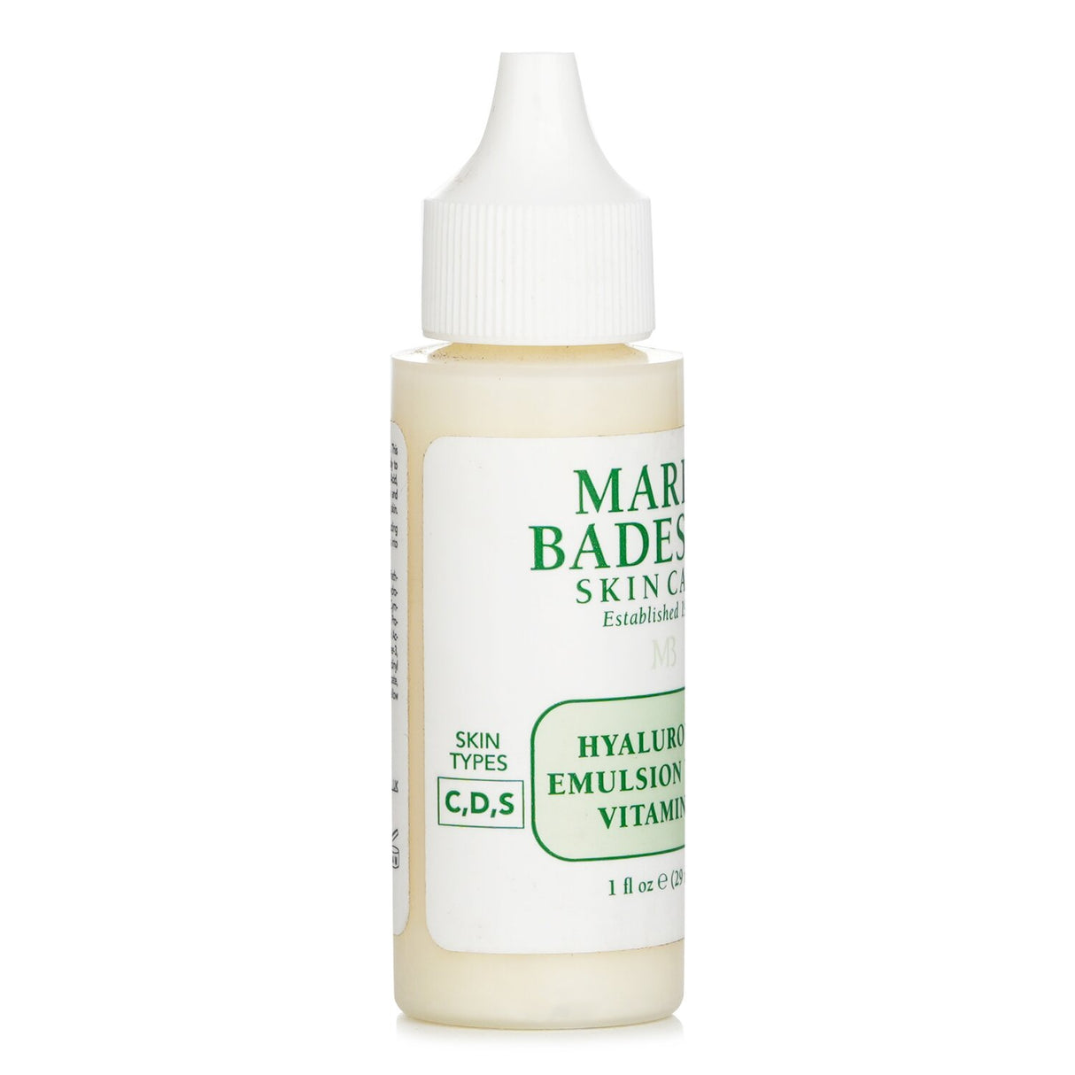 Hyaluronic emulsion with Vitamin C for hydration and radiance, ideal for combination, dry, and sensitive skin.