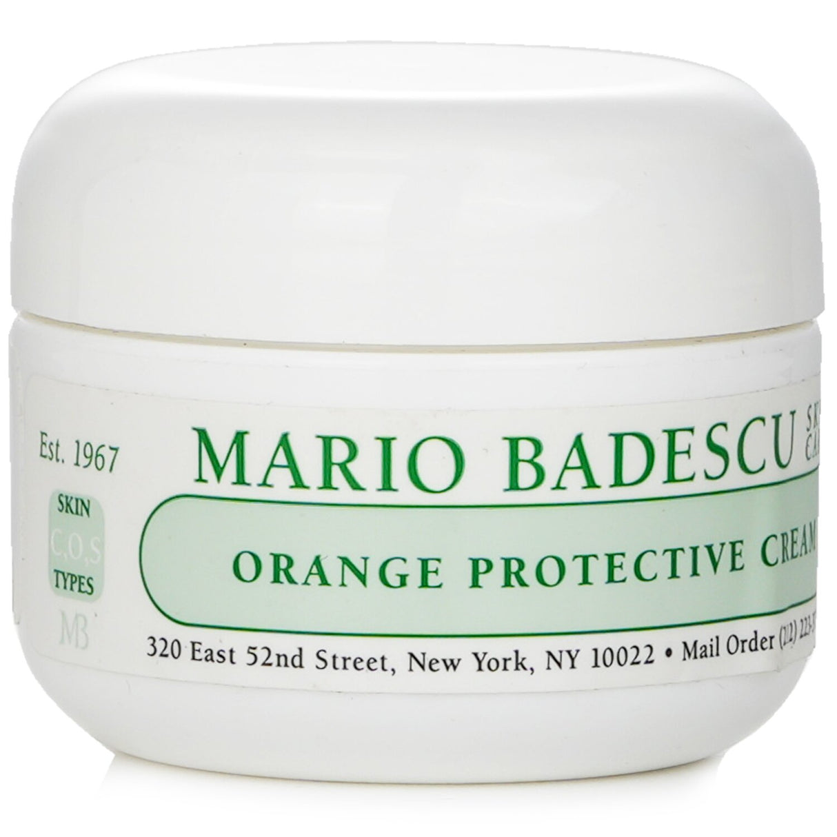 Mario Badescu Orange Protective Cream in a 29ml jar, designed for combination, dry, and sensitive skin with a refreshing citrus scent.