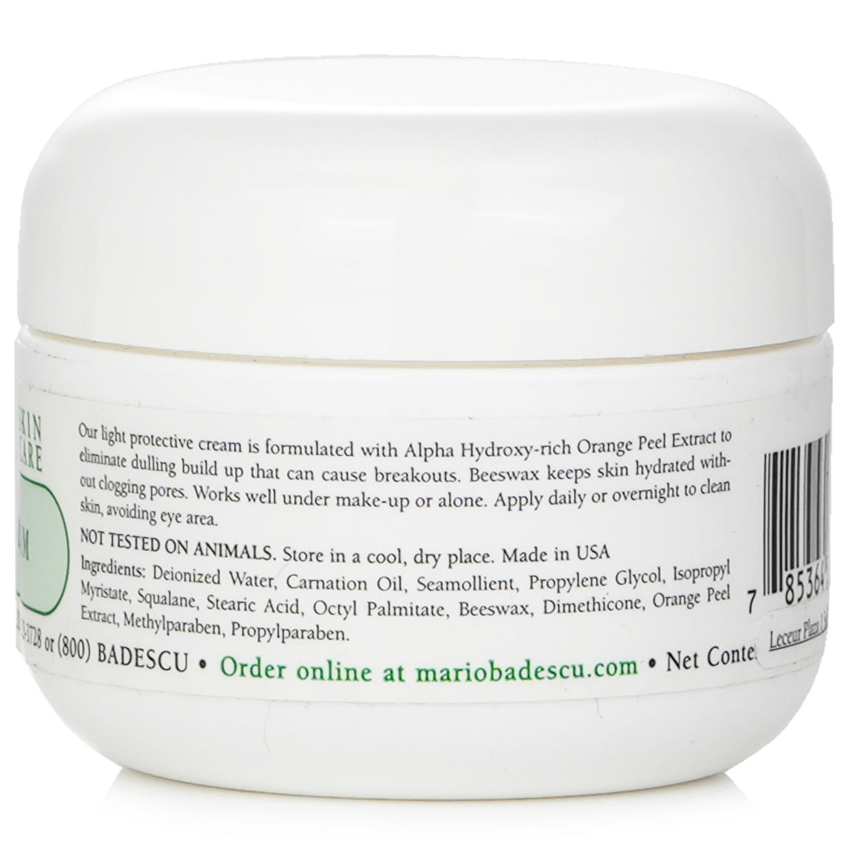 Mario Badescu Orange Protective Cream in a 29ml jar, designed for combination, dry, and sensitive skin with citrus fragrance.