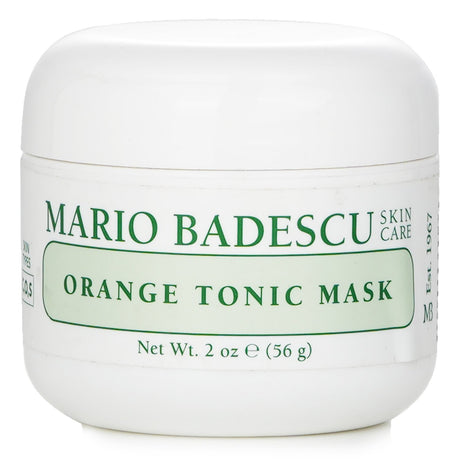 Mario Badescu Orange Tonic Mask for combination/oily skin, featuring Orange Peel Extract for exfoliation and clearer complexion.