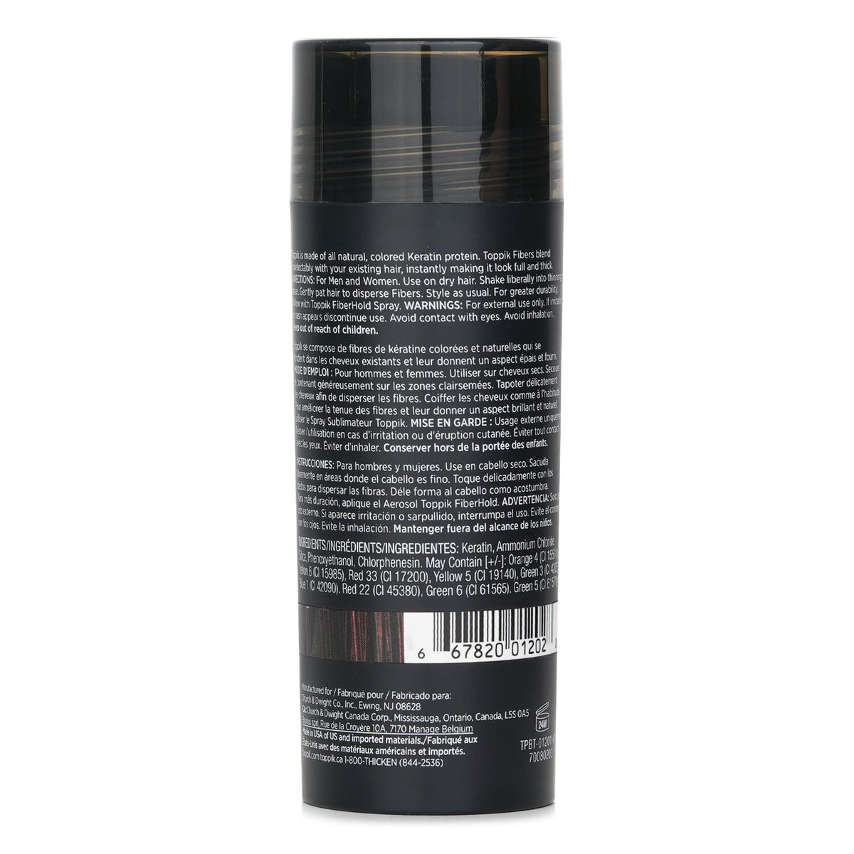 Toppik Hair Building Fibers - # Dark Brown  27.5g/0.97oz