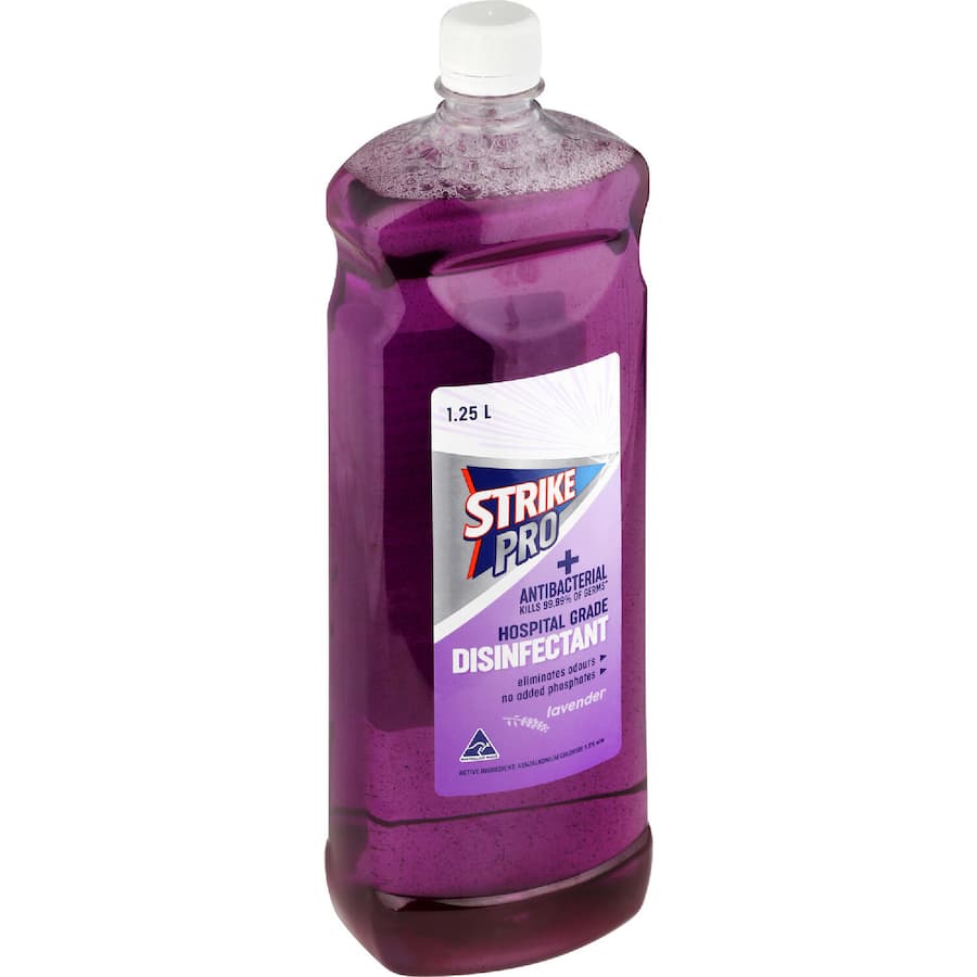 Strike Pro Disinfectant Lavender Hospital Grade 1.25L