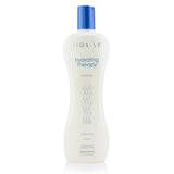 Bottle of BioSilk Hydrating Therapy Shampoo, 355ml, showcasing its sulfate-free formula for dry and damaged hair restoration.