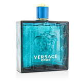 Versace Eros Eau De Toilette Spray 200ml bottle showcasing bold masculinity with fresh mint and warm vanilla notes.