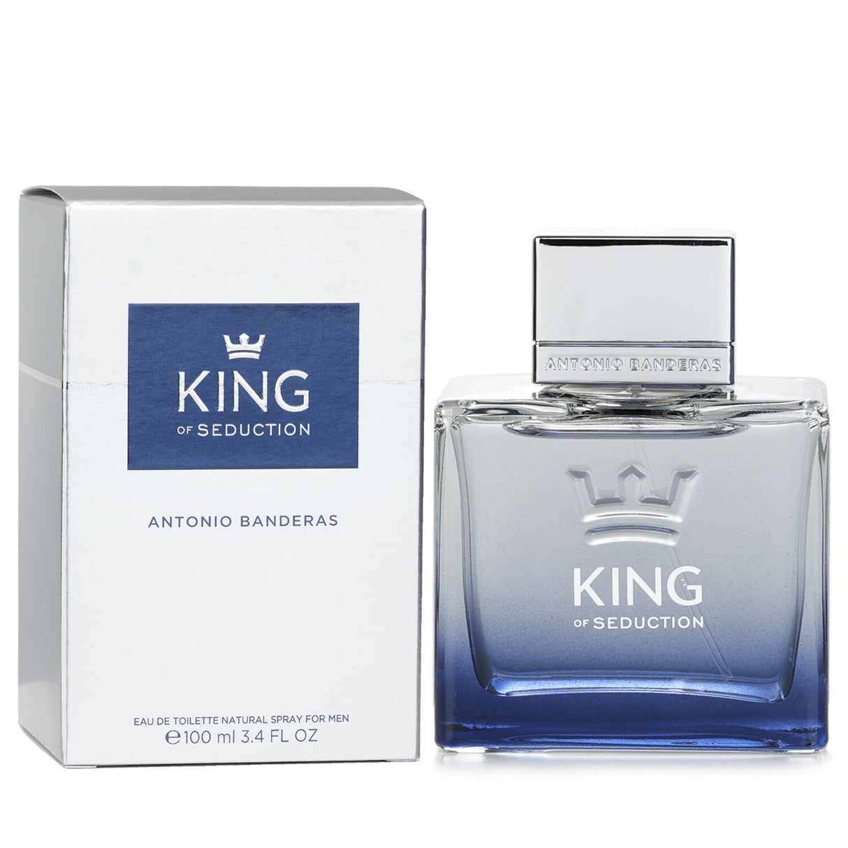 Antonio Banderas King Of Seduction 100ml Eau De Toilette, a captivating fruity woody fragrance for the modern man.