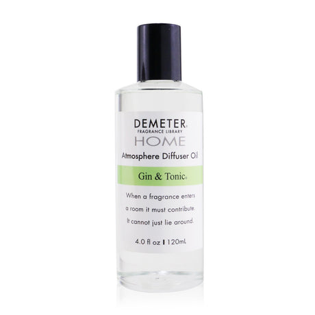 Demeter Gin & Tonic diffuser oil in 120ml for a refreshing, uplifting aroma that lasts 2-4 months in your home.