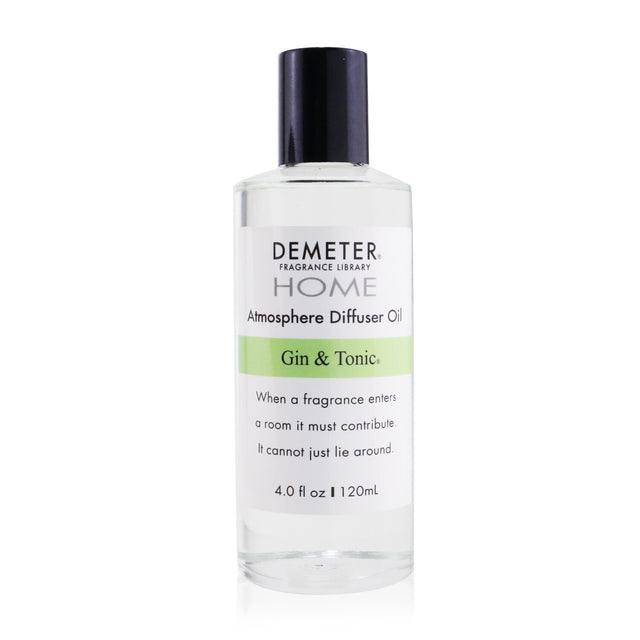 Demeter Gin & Tonic diffuser oil in 120ml for a refreshing, uplifting aroma that lasts 2-4 months in your home.