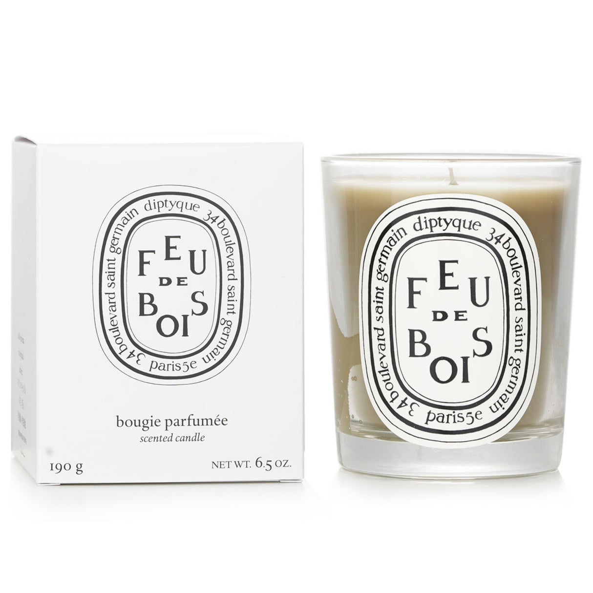 Diptyque - Scented Candle - Feu De Bois (Wood Fire)  - 190g/6.5oz