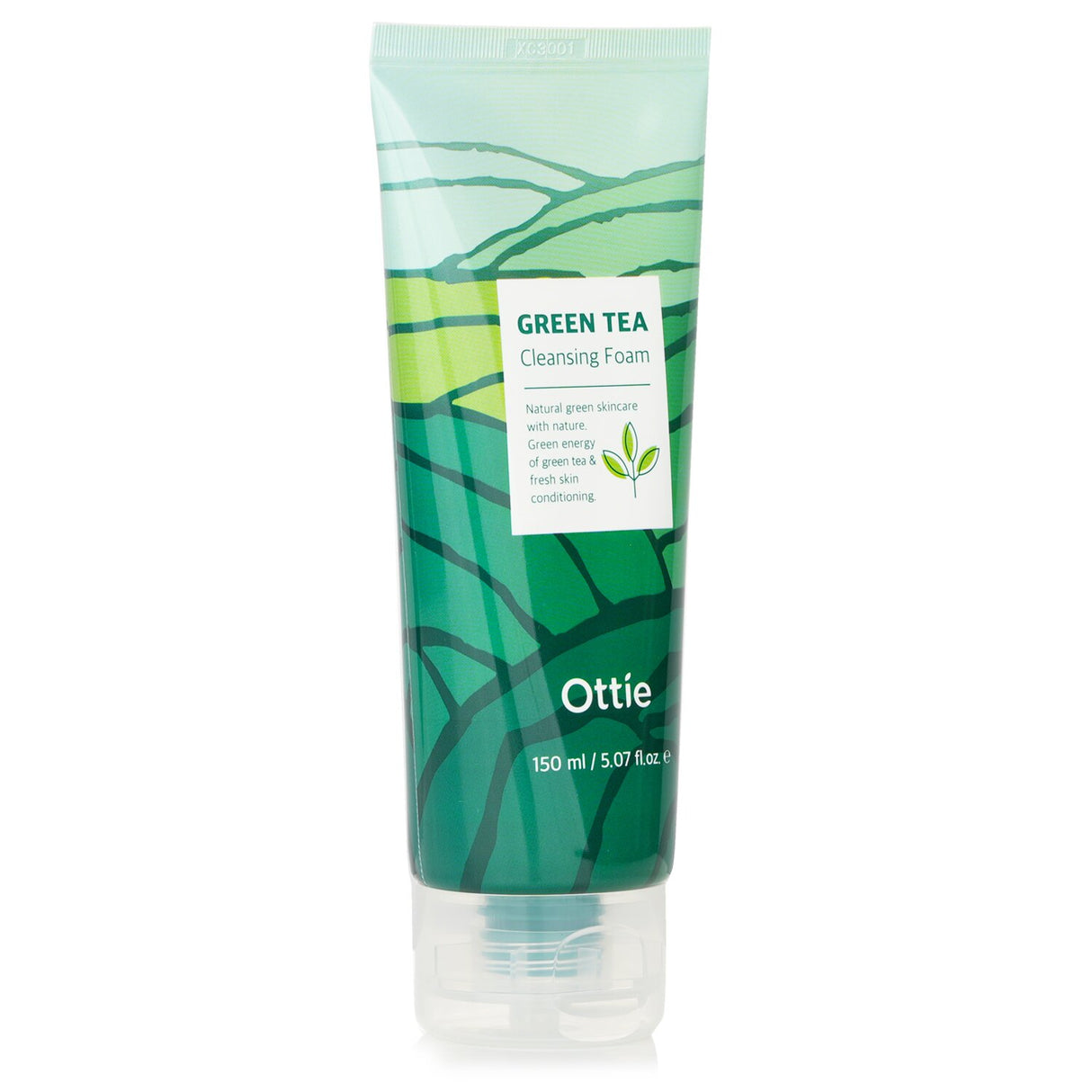 Ottie Green Tea Cream 40ml, a lightweight facial cream packed with green tea extract for hydration and antioxidant benefits.