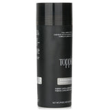 Toppik Hair Building Fibers in gray, 55g, adds volume to fine hair with natural keratin, resistant to wind and rain.