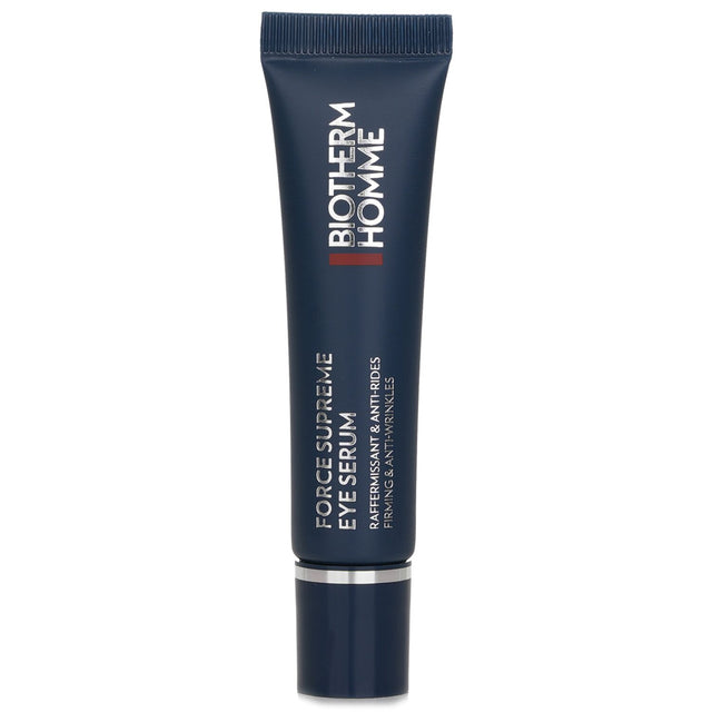 Lightweight anti-aging serum for men, enhancing hydration and reducing wrinkles, dark circles, and puffiness around the eyes.