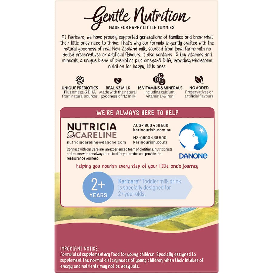 Karicare Stage 3 Toddler Milk Drink From 12+ Months Sachets 4x35.6g