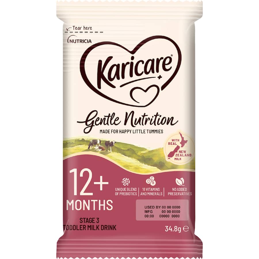 Karicare Stage 3 Toddler Milk Drink From 12+ Months Sachets 4x35.6g