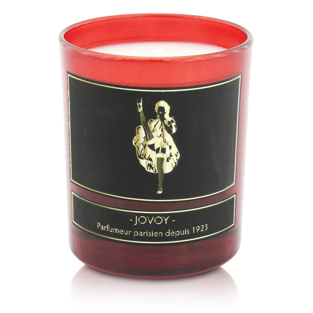 Luxurious Jovoy Candle in red box, crafted from vegetal wax, offering 60 hours of soft, comforting fragrance inspired by Provence.