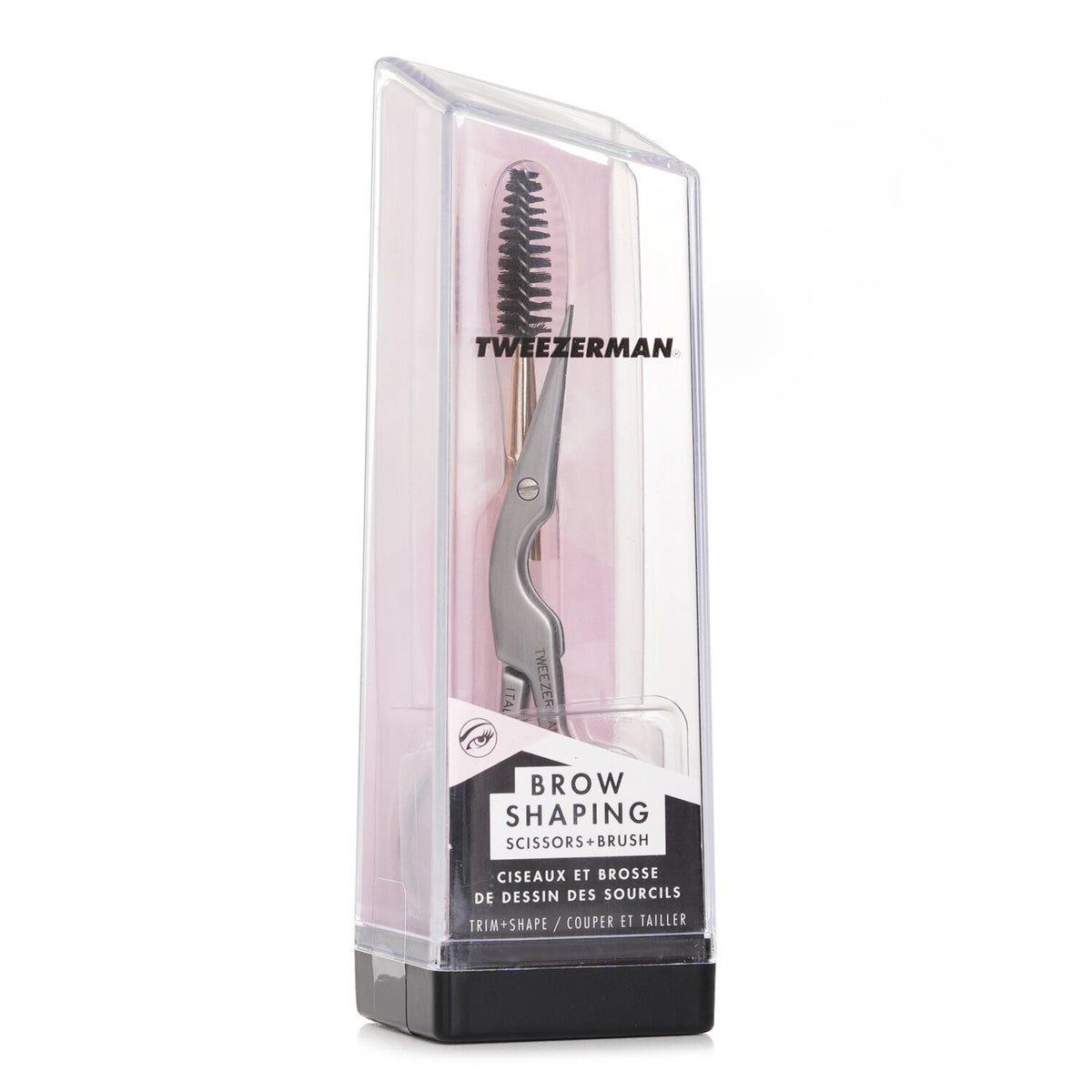 Tweezerman Stainless Steel Brow Shaping Scissors & Brush 2pcs