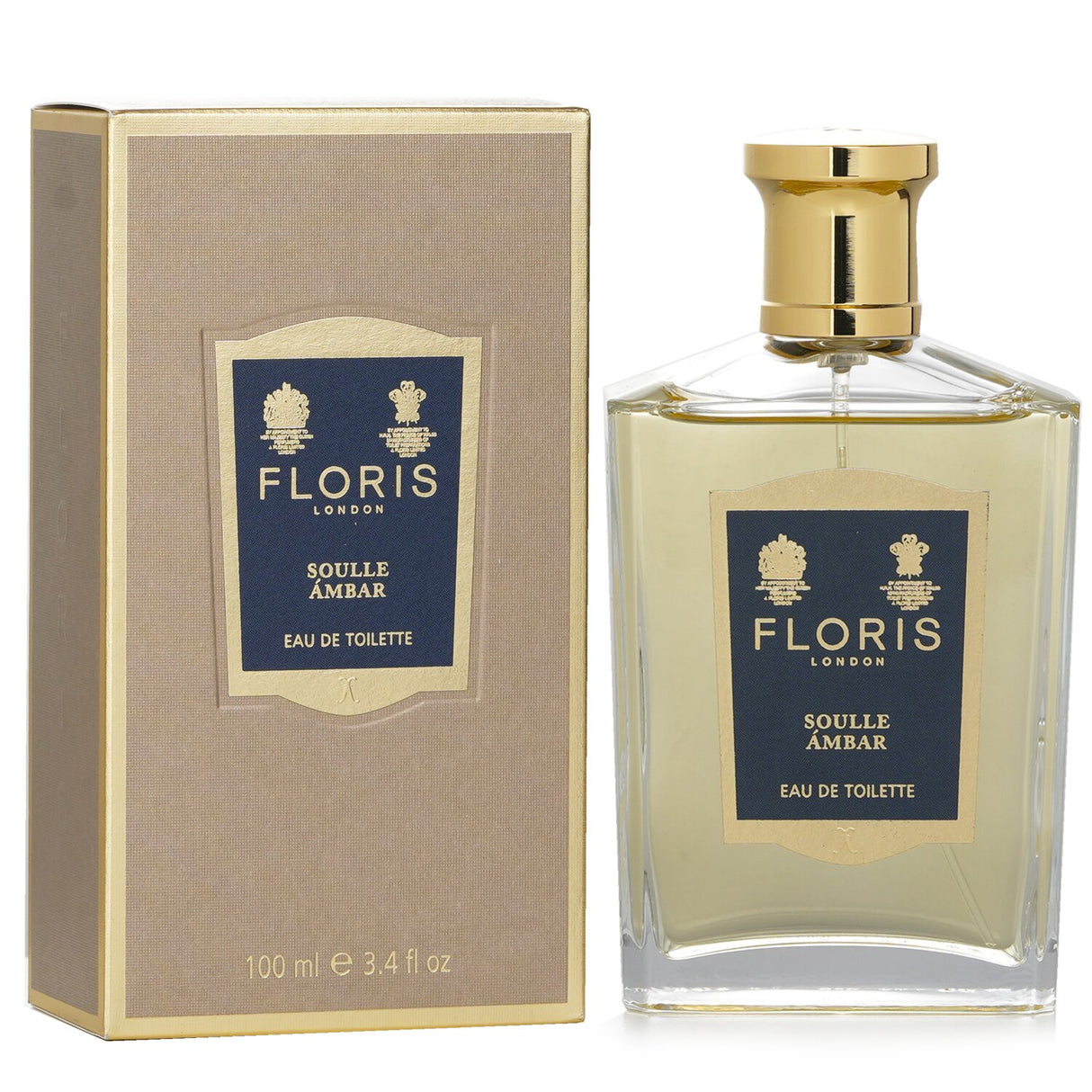 Floris Soulle Ambar Eau De Toilette Spray, 100ml, features a captivating blend of floral, spicy, and warm notes for modern women.