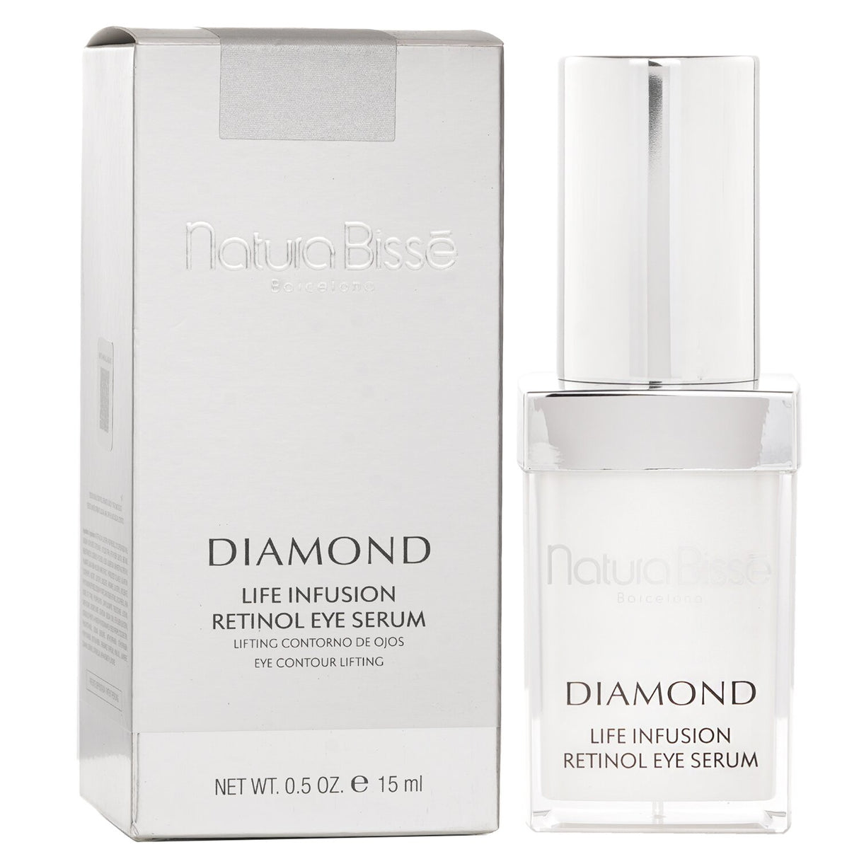 Natura Bisse Diamond Life Infusion Retinol Eye Serum - 15ml, an anti-aging serum targeting fine lines and dark circles.