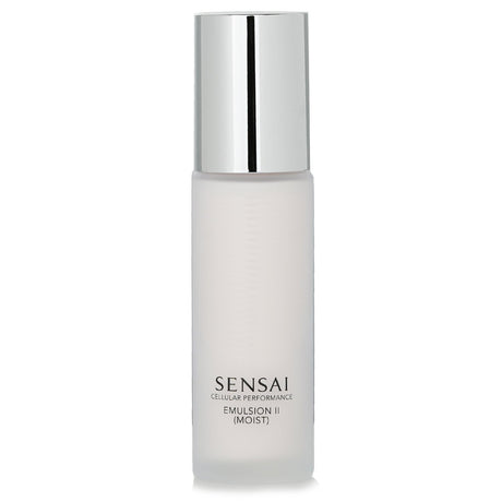 Kanebo Sensai Cellular Performance Emulsion II, a 50ml hydrating emulsion for youthful, rejuvenated skin with a soothing fragrance.