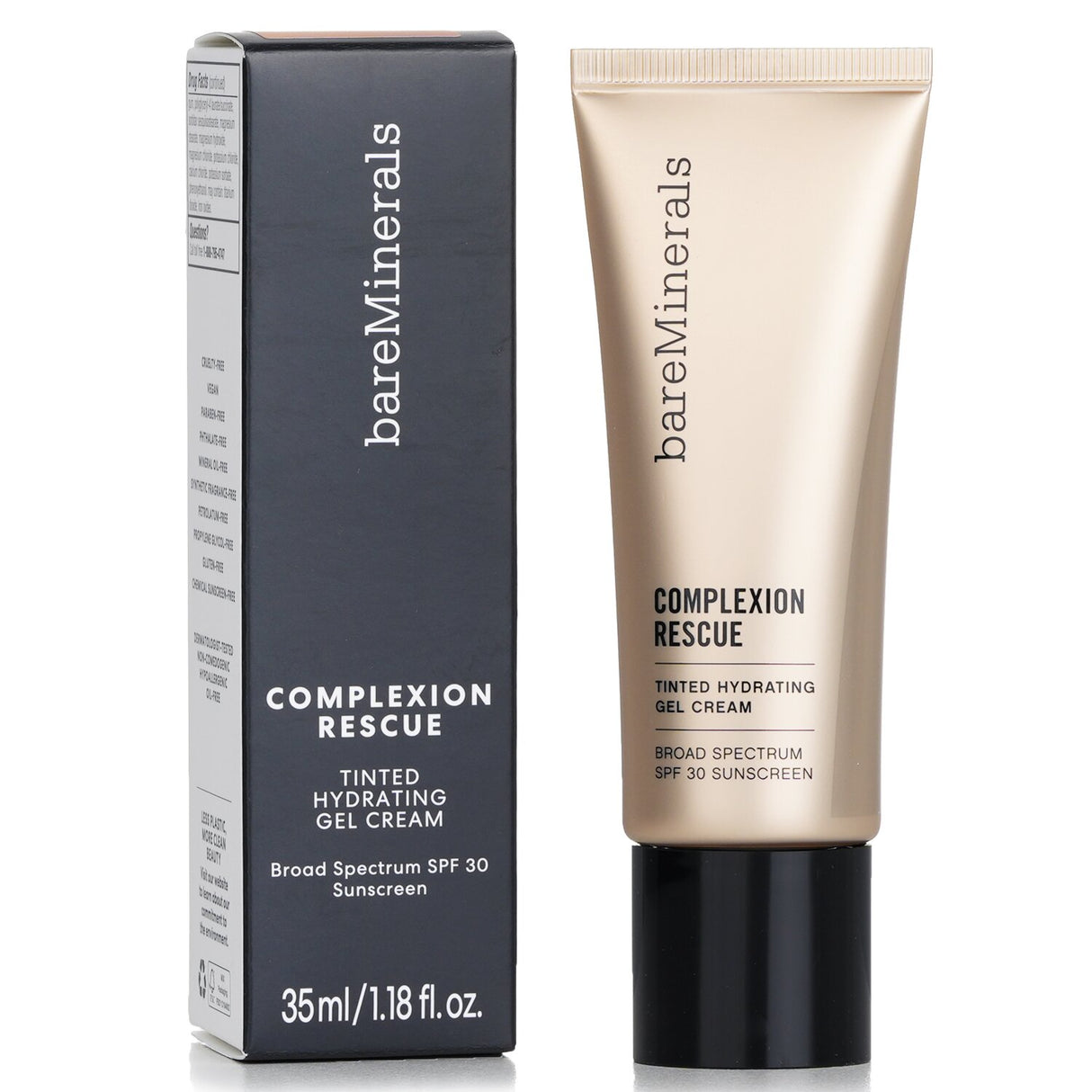 BareMinerals Complexion Rescue Tinted Gel Cream SPF30 #05 Natural, a hydrating moisturizer with sun protection and radiant finish.