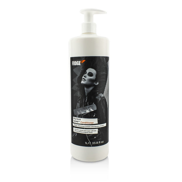 Fudge Big Bold OOMF Conditioner, 1000ml, enhances fine hair with volume, moisture, and protection against damage.