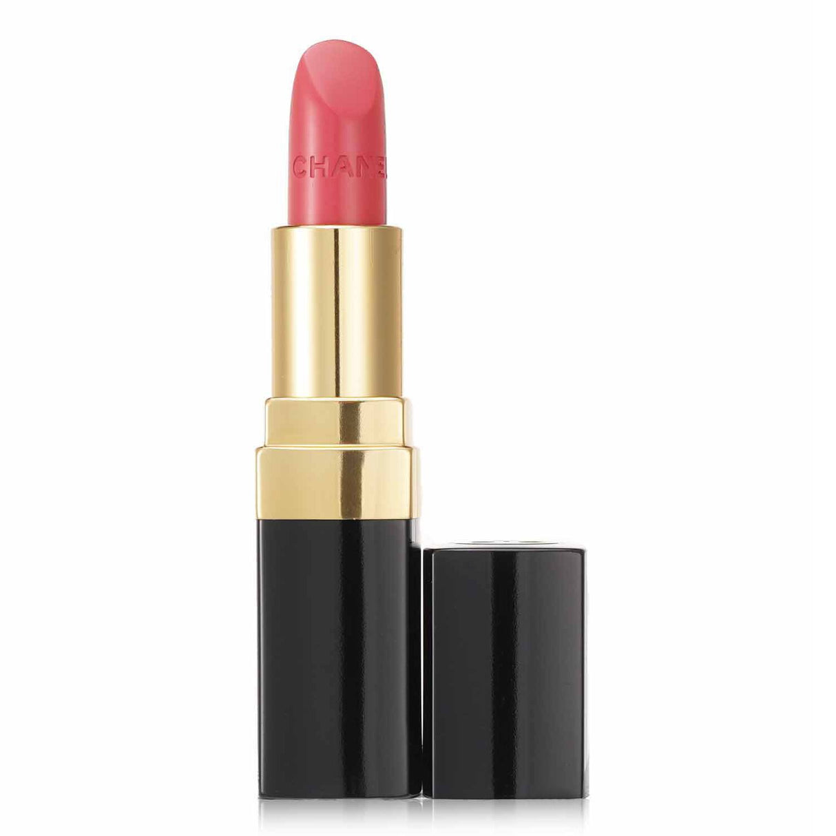 Chanel Rouge Coco #424 Edith lipstick offers ultra-hydrating color, enriched with Jojoba and Mimosa Butters for smooth, radiant lips.