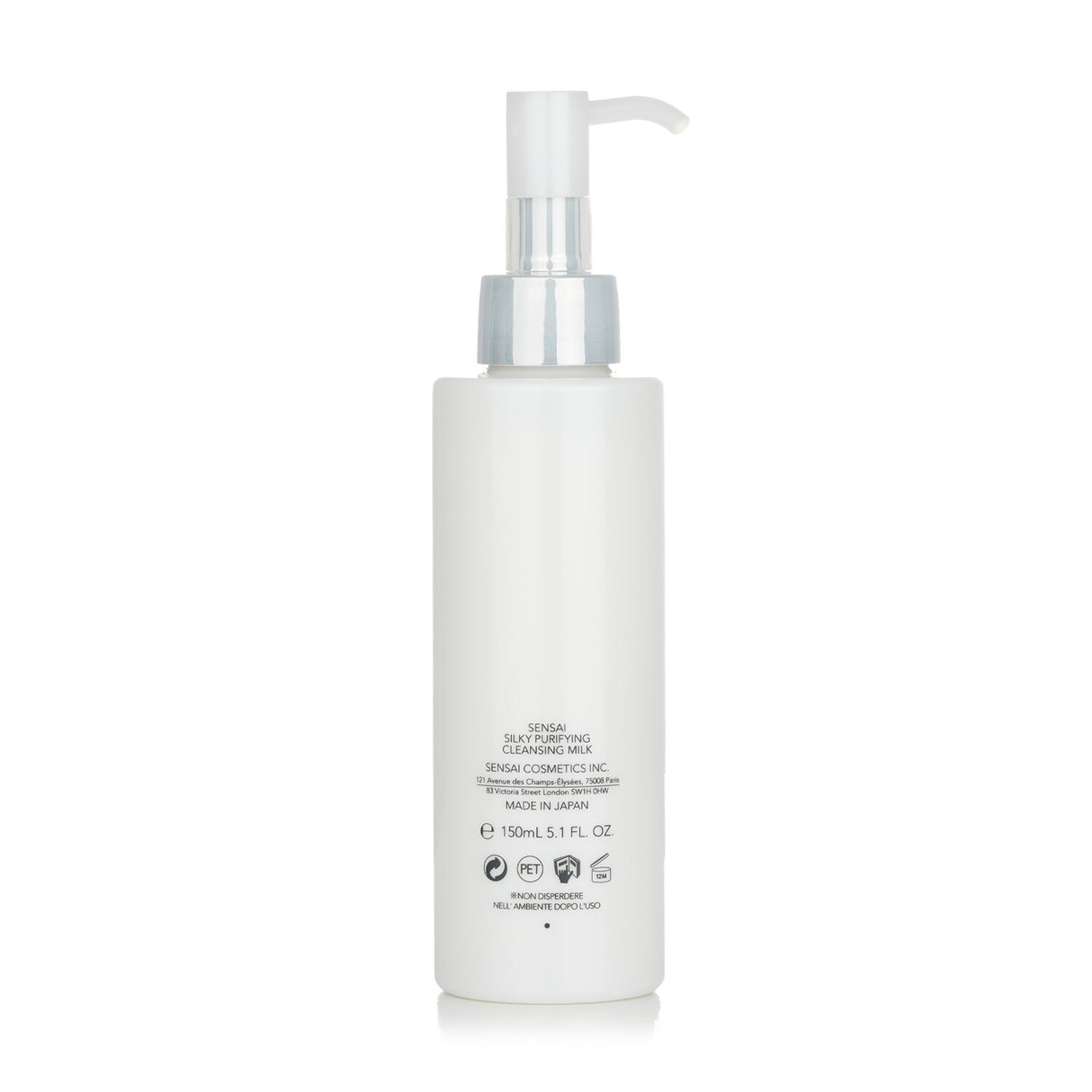 Kanebo Sensai Silky Purifying Cleansing Milk in new packaging, gently removes impurities and prepares skin for hydration.