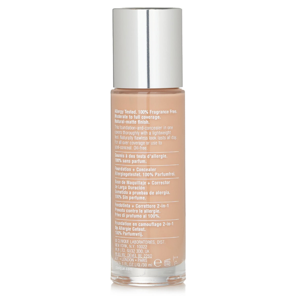 Clinique Beyond Perfecting Foundation & Concealer in #06 Ivory, a 2-in-1 lightweight formula for flawless, radiant skin.