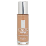 Clinique Beyond Perfecting Foundation & Concealer in #07 Cream Chamois; dual-purpose, breathable, rich pigment for flawless skin.