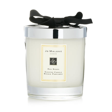 Luxurious 200g Jo Malone Red Roses Scented Candle, infused with fresh rose essence, burns for 45 hours, perfect for ambiance.