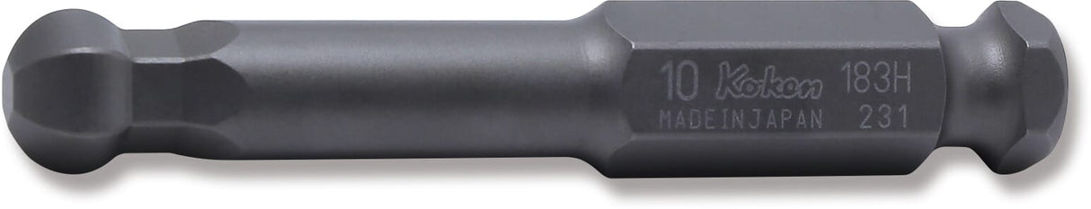 Koken 183H 12mm Impact Ball End Inhex Bit x 75mm Long