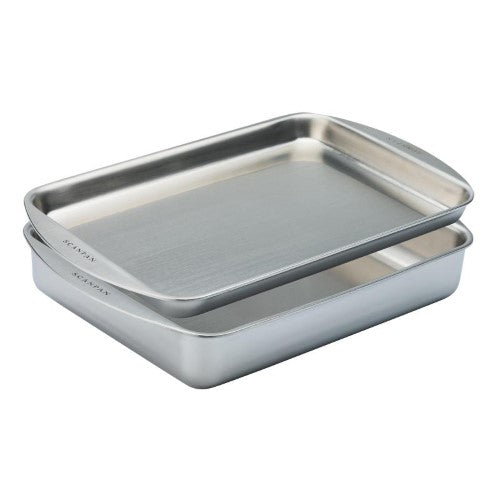 Stainless Steel Roaster Set 5-Ply Scanpan Elektra 2 Piece Medium