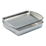 Stainless Steel Roaster Set 5-Ply Scanpan Elektra 2 Piece Medium