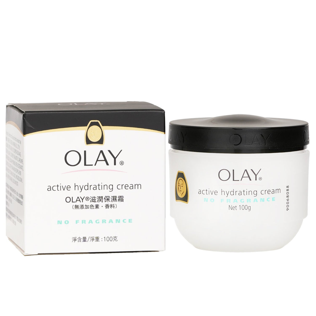 Olay Active Hydrating Cream for sensitive skin, 100g, provides deep moisture and a non-greasy finish for youthful skin.