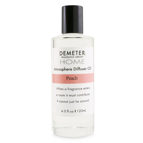 Peach-scented atmosphere diffuser oil in a 120ml bottle, ideal for creating a comforting and refreshing home environment.