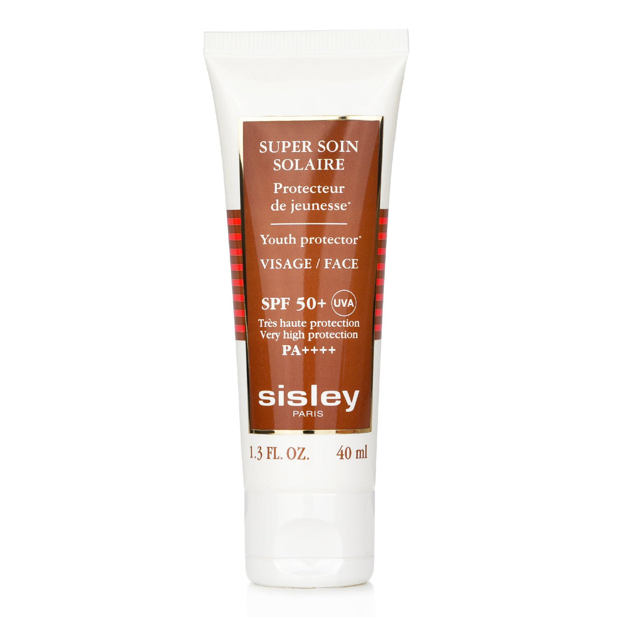 Sisley Super Soin Solaire Youth Protector SPF 50+ is a luxurious, silky sunscreen with Edelweiss extract for youthful skin.