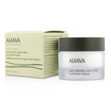 Ahava Time To Smooth Age Control Sleeping Cream 50ml; anti-aging, hydrates, evens skin tone, reduces fine lines overnight.