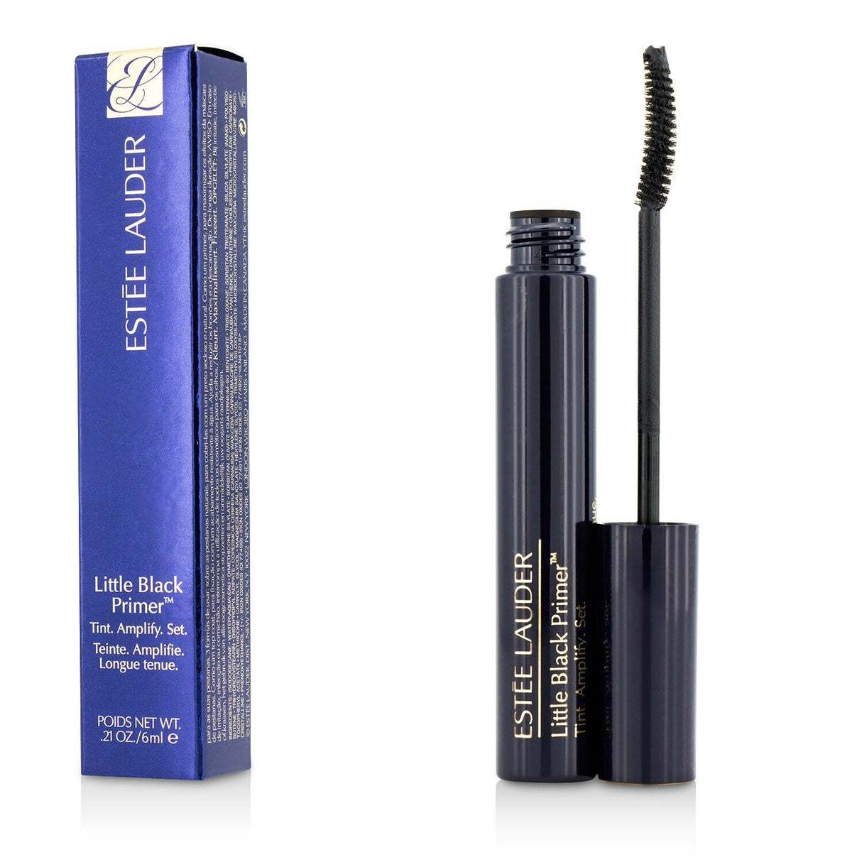 Estee Lauder Little Black Primer - #01 Black, 6ml: tinted lash primer for volume, strength, and water-resistant wear.