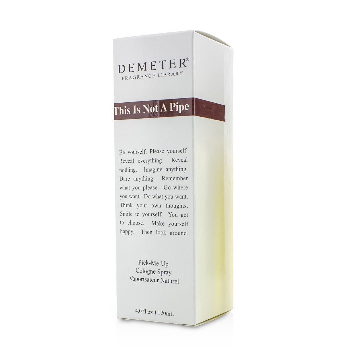 Demeter This Is Not A Pipe Cologne Spray, 120ml, features a warm tobacco scent with woody notes for men.