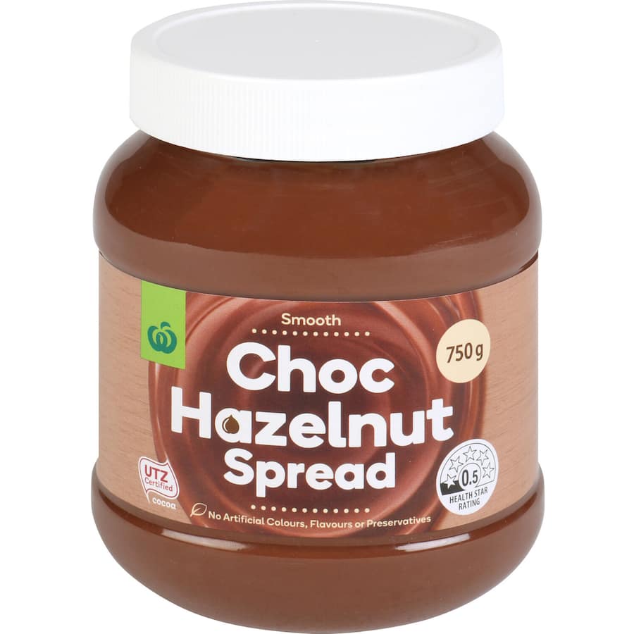Woolworths Hazelnut Spread Chocolate 750g