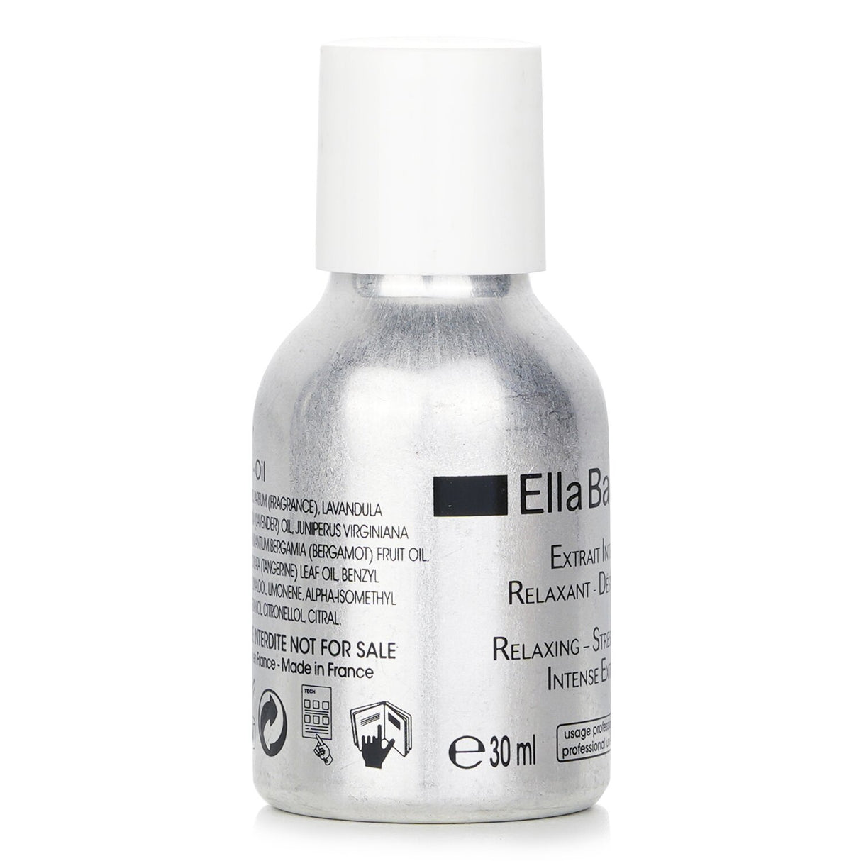Ella Bache Relaxing-Stress Release Intense Extract in 30ml bottle, featuring botanical oils for calming skin and aromatherapy.